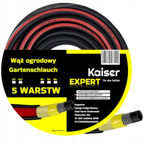  VRTNO CRIJEVO 50M 3/4" INČA KAISER EXPERT 5 SLOJNOG DVOSTRUKOG OKLOPA