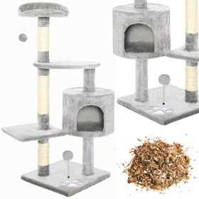   Visoki drapak za mačke, toranj, kućica za krevet, 5 etaža + gratis mačja metvica