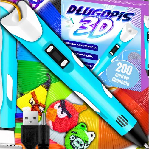 3D OLOVKA ZA DJEČJU PRINTER MAGIC PEN SET + PLA KARTRIDŽI 200 METARA