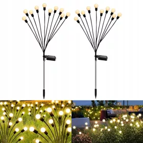  Ugradna solarna lampa oldBro crna 70 cm 2 kom.