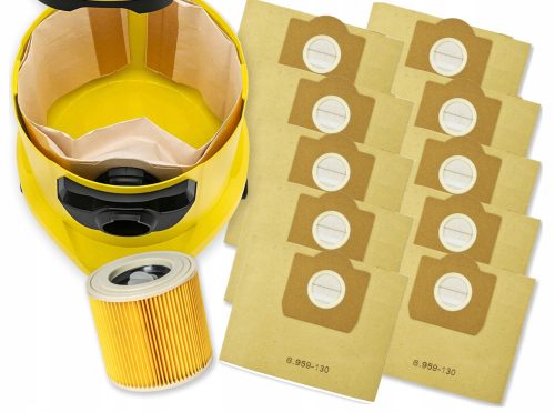 Zamkač za usisivač KARCHER WD2/WD3 + set papirnatih vrećica WD3