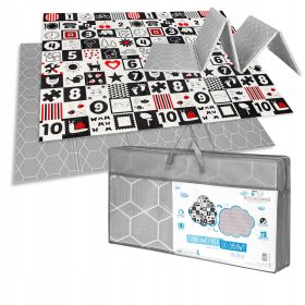    XXL PJENASTA PODLOGA, SIVA PREMIUM, SKLOPIVA, DVOSTRANA, INTERAKTIVNA, 150x200