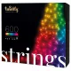 Vanjske božićne lampice Twinkly Strings 600 LED RGB crna žica Plug F (EU tip) 48 m Multicolor