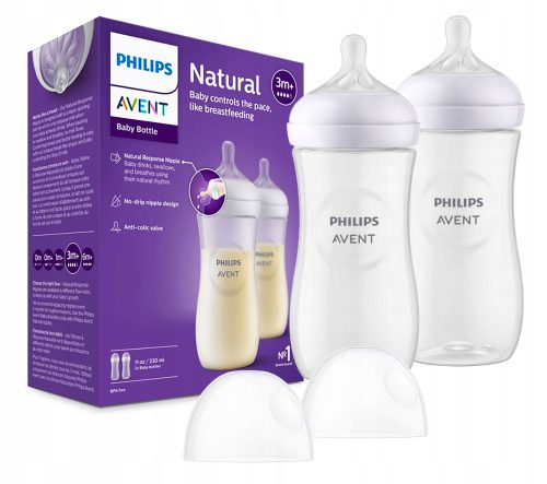 AVENT komplet ANTI-KOLIK bočica Natural RESPONSE SCY906 330 ml duda varalica 3m+