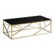 Pravokutna klupa Signal Glamour 120 x 60 x 40 cm crna