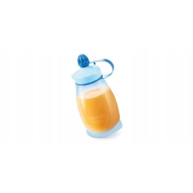 Elastična bočica PAPU PAPI 200 ml sa žličicom, plava