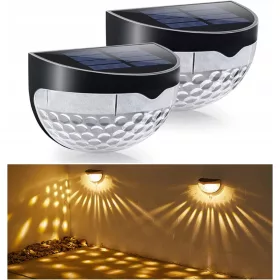   Solarna Zidna Svjetiljka Garden 2kom 6 LED Vanjskih Svjetiljki