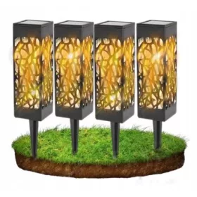  LedClick solarna svjetiljka, crna, 34 cm, 4 kom.