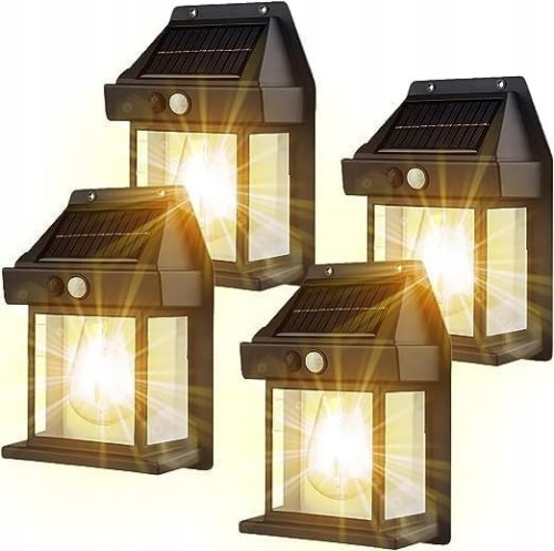 Q-LIGHT Solarna fasadna svjetiljka u retro stilu, vanjska zidna svjetiljka