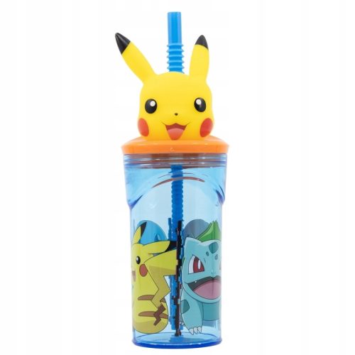  Pokemon Pikachu šalica sa slamnatom 3D figuricom 663