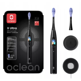    OCLEAN X ultrazvučna četkica za zube, crna, 2 vrha, drška