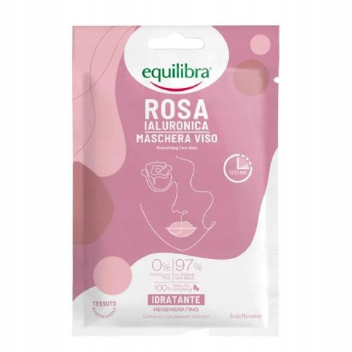 Ružičasta hidratantna maska za lice Equilibra Rosa