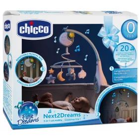    Chicco First Dreams Next2Dreams 3-u-1 vrtuljak za dječji krevetić plavi 76272