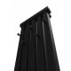 Ukrasni radijator s vješalicama RADIATOR HOOK 100x46 Crni Mat