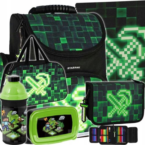 kolski set Starpak Pixel Green za dječake