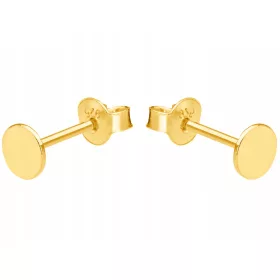   Zlatne minimalističke naušnice s kovanicama, srebrne pozlaćene 925 karike 4 mm