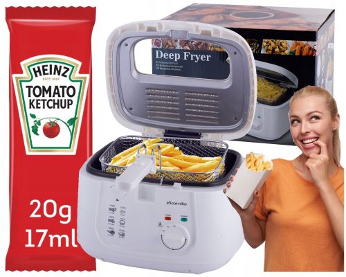  Kamille KM-6811 friteza bez masnoće 1800 W 2,5 l
