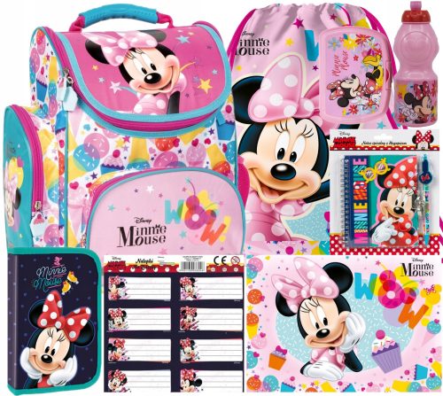 kolska torba Minnie Mouse 8W1 sa pernicom i naljepnicama Derform