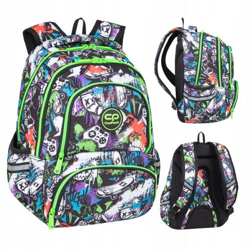 CoolPack moderni školski ruksak s više odjeljaka, raznobojan, idealan za mlade