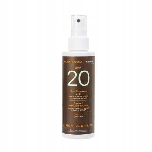 KORRES Ultra lagani zaštitni sprej za tijelo SPF20, 150 ml