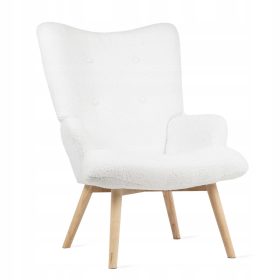 Stolica Teddy Boucle, bijela