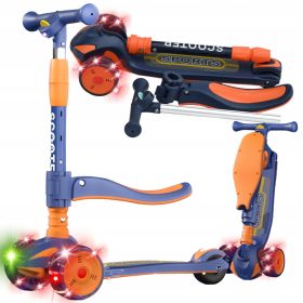 Sklopivi LED balansni romobil na tri kotača za djecu