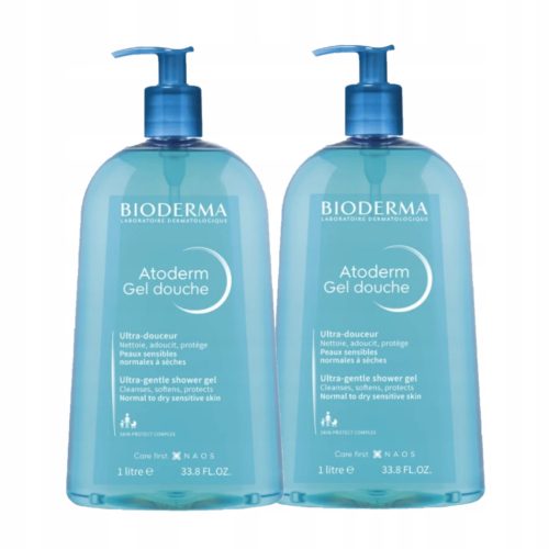 BIODERMA Atoderm Gel Douche Nježni Gel za Tuširanje 1000 ml X2