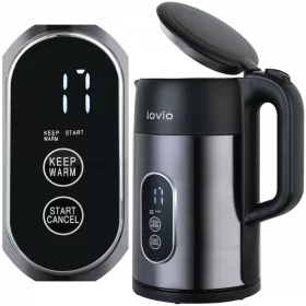    LOVIO bežični kuhalo za vodu Čelično bežično kuhalo za vodu LVSEK001 2200 W 1,5 l crno
