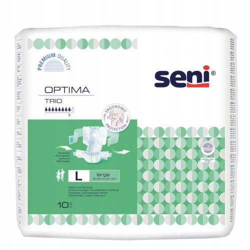 Seni Optima Trio pelene s pojasom za kukove L 10 kom.