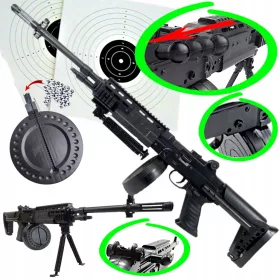   AK-12 Airsoft Gun Karabin sa 6 mm Kuglicama + Nišan + 2 Štita