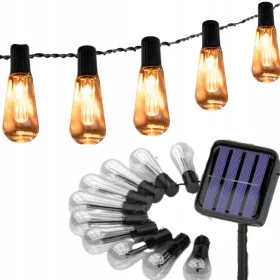  Solarna lampa, crna, 7 cm, 20 kom.