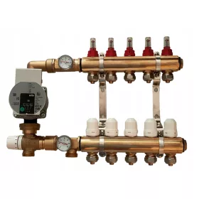    Razdjelnik 6 za podno grijanje sa CRPNOM GRUPOM za podno grijanje, pumpa WILO