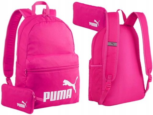 Puma Ruksak za školu s kompletnim setom pernice, ženski sportski ruksak u roza boji