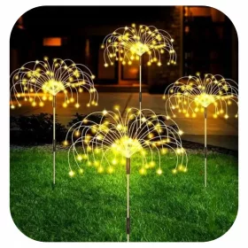    Solarna lampa ugradbena STABLO ZA VRT TERASA BALKON x4 bijela 90 cm 4 kom.
