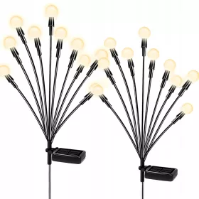   Ugradbena solarna svjetiljka SILVER SHARKY crna 75 cm 2 kom.