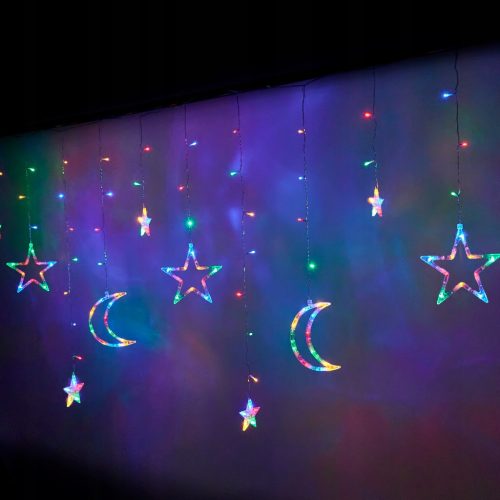  LED zavjese svjetiljke mjesec zvijezde 2,5m 138LED mul