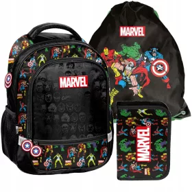   Avengers Paso školski ruksak s više odjeljaka crni, Nijanse crvene, Nijanse plave, Nijanse zelene, Multicolor 19 l