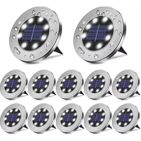  FORTRADE ugradna solarna svjetiljka srebrna 13 cm 1 kom.