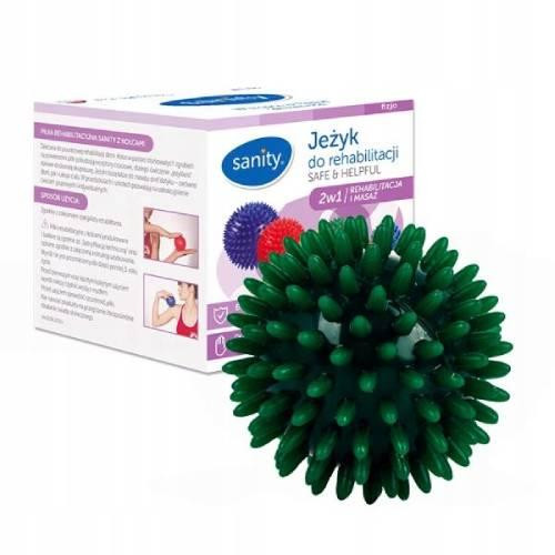Sanity Ježeva lopta za rehabilitaciju, zelena, 7 cm