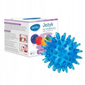 SANITY Stimulirajuća lopta s ježevima, plava