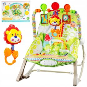   BUJACZEK LEŽALJKA ZA BEBE ŽIVOTINJSKA GLAZBA + VIBRACIJE 3 U 1 IGRAČKE