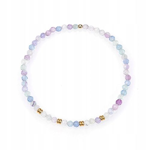  Narukvica Kamen Fluorit Cut Perle 2,5 mm
