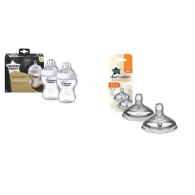   Tommee Tippee Closer to Nature Bočica 260 ml + Silikonska varalica za brzu dudalicu 6 m+