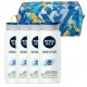 NIVEA MEN SENSITIVE Hidratantni muški gel za tuširanje 500ml x4 + Kozmetička torbica