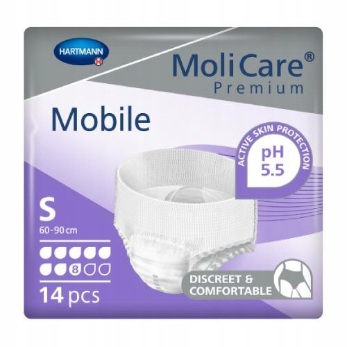 MoliCare Premium Mobilne upijajuće gaćice 8K, veličina S, 14 kom.
