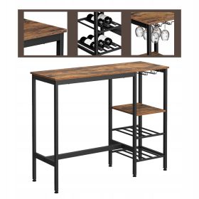   Stol za kuhinju s uholm za čaše, vintage stil, dimenzije 40x110x90 cm