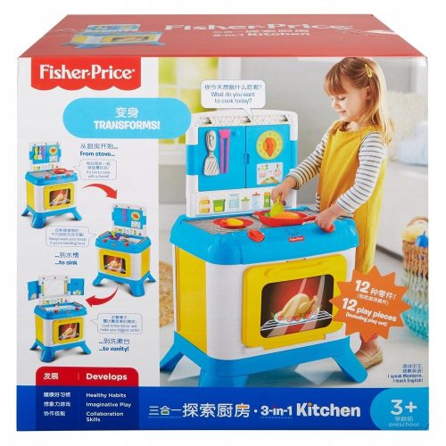 Dječja kuhinja Fisher Price 3u1