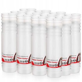    Ulošci za svijeće Parafinske svijeće Plamen 7 dana (12 kom)