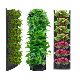    2× teglica za cvijeće Decorya 105 cm x 30 x 105 cm crna plastika + CRABINER LEASH WEBSKI PRIVJESAK ZA KLJUČEVE CRNI