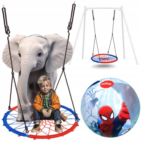 VRTNA HUŠKA BOCIANJE GNIJEZDO 95cm + SPIDERMAN LOPTA GRATIS